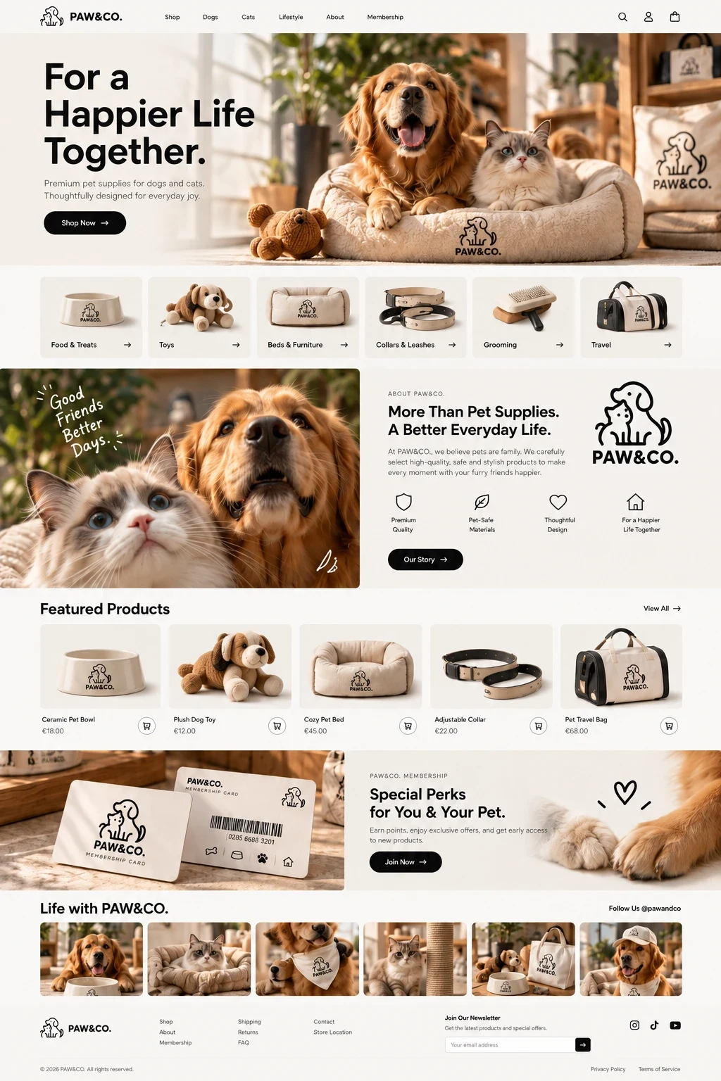 PAW&CO. — full homepage